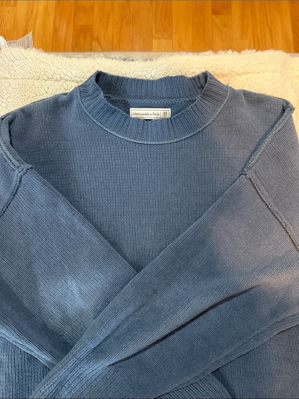 Abercrombie & Fitch Slate Blue Crewneck Pullover
